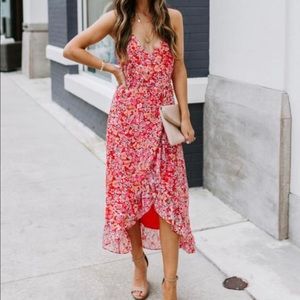 Vici Spring shower ruffle dress